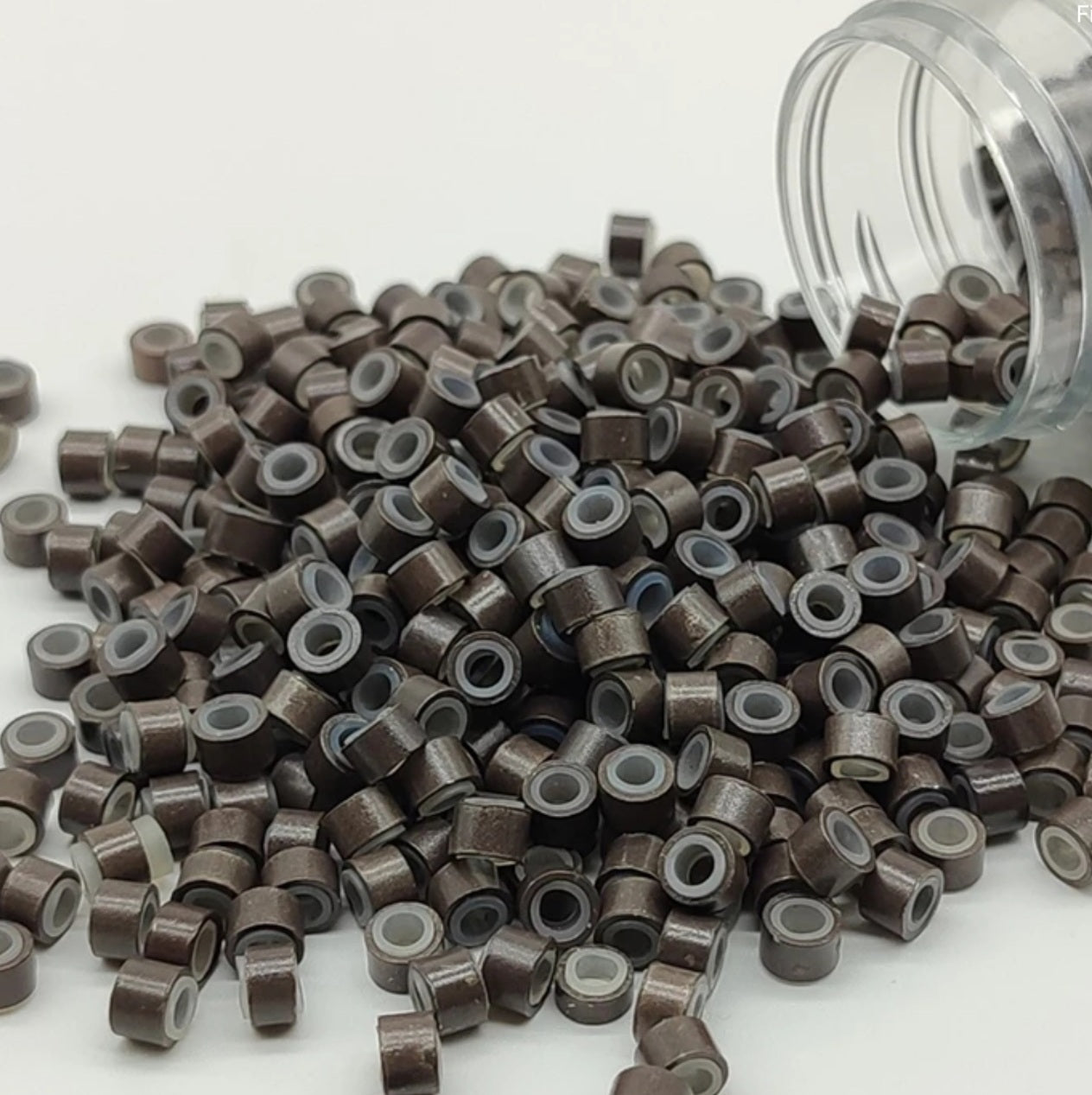 Micro Anneaux Aluminium Blond 100 Pièces