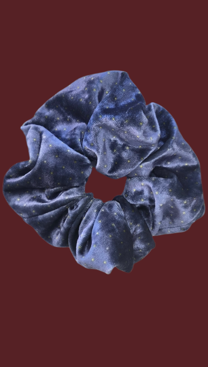 Oversized Velvet Polka Dot Scrunchies | Anti-Breakage AU