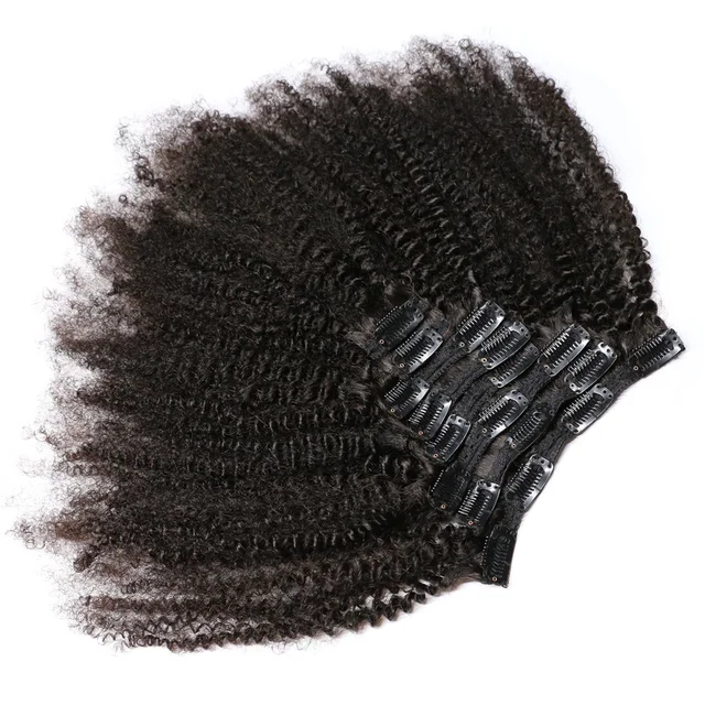 Afro Kinky Curly Clip In Human Hair