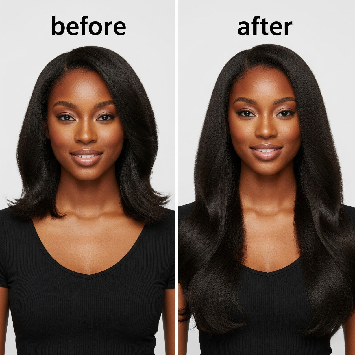 Natural Black Clip-in Hair Extensions Perth | Buy Online Australia