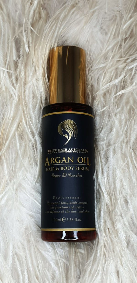 Argan Oil Hair Serum: Repair & Shine for Extensions & Natural Hair