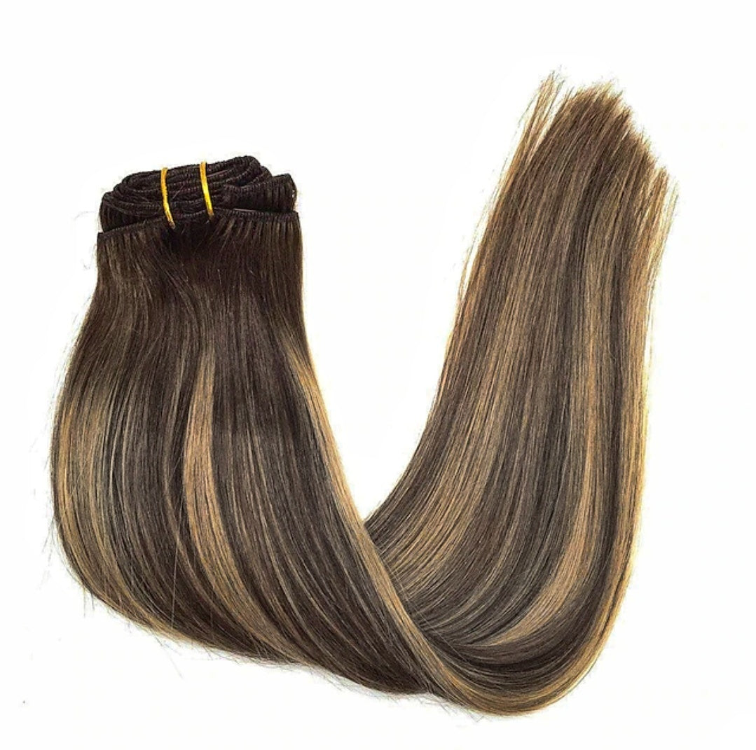 BALAYAGE CLIP IN HAIR EXTENSIONS 120 GRAMS