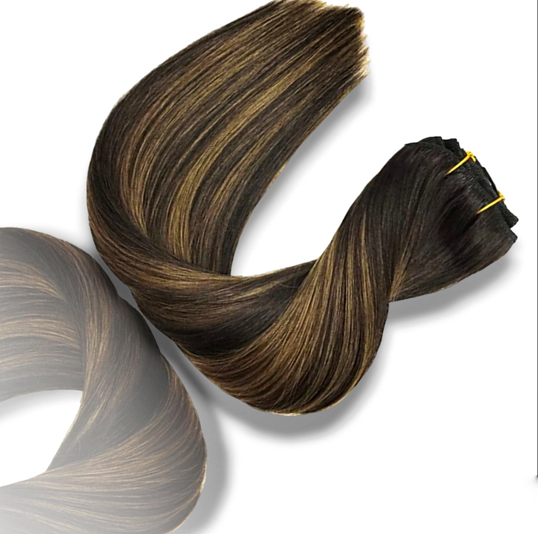 Hybrid Clip In Hair Extensions 150 gram