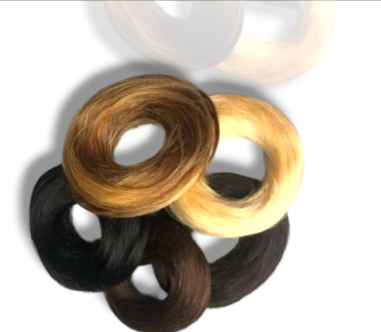 Chouchous pour cheveux en chignon désordonné