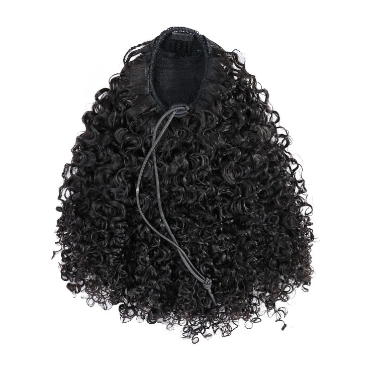 Afro Kinky Curly Ponytail Extension | Water Wave & Kinky Coily
