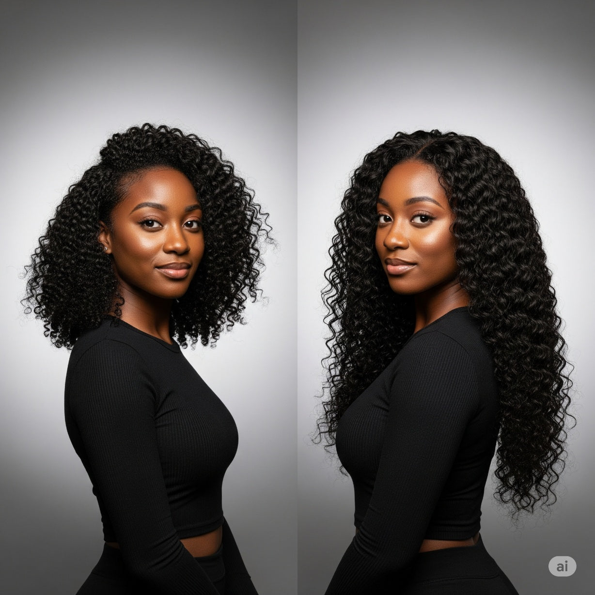 Afro Kinky Curly Clip In Human Hair Extensions - AU