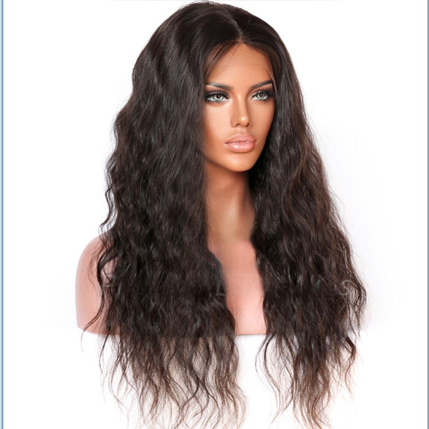 Élégance Profonde - Dark Deep Wave Lace Front Wig | Voluminous & Natural