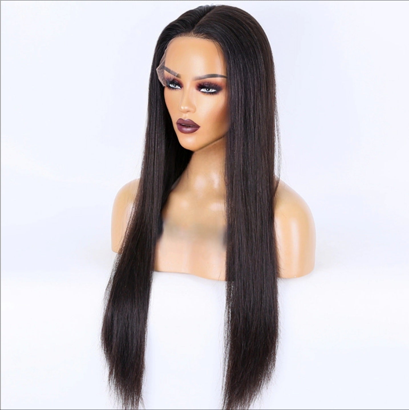 Velours Mystère - Luxurious Chocolate Brown Straight Lace Front Wig