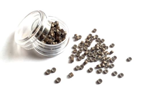 Silicone Lined Microbeads for Durable Hair Extensions