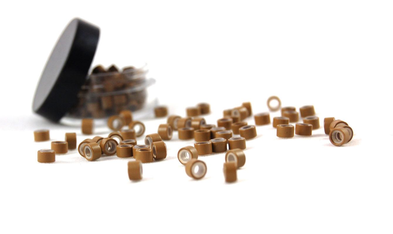 Silicone Lined Microbeads for Durable Hair Extensions