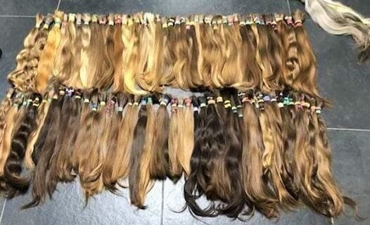 RUSSIAN VIRGIN HAND TIED WEFT " 50G