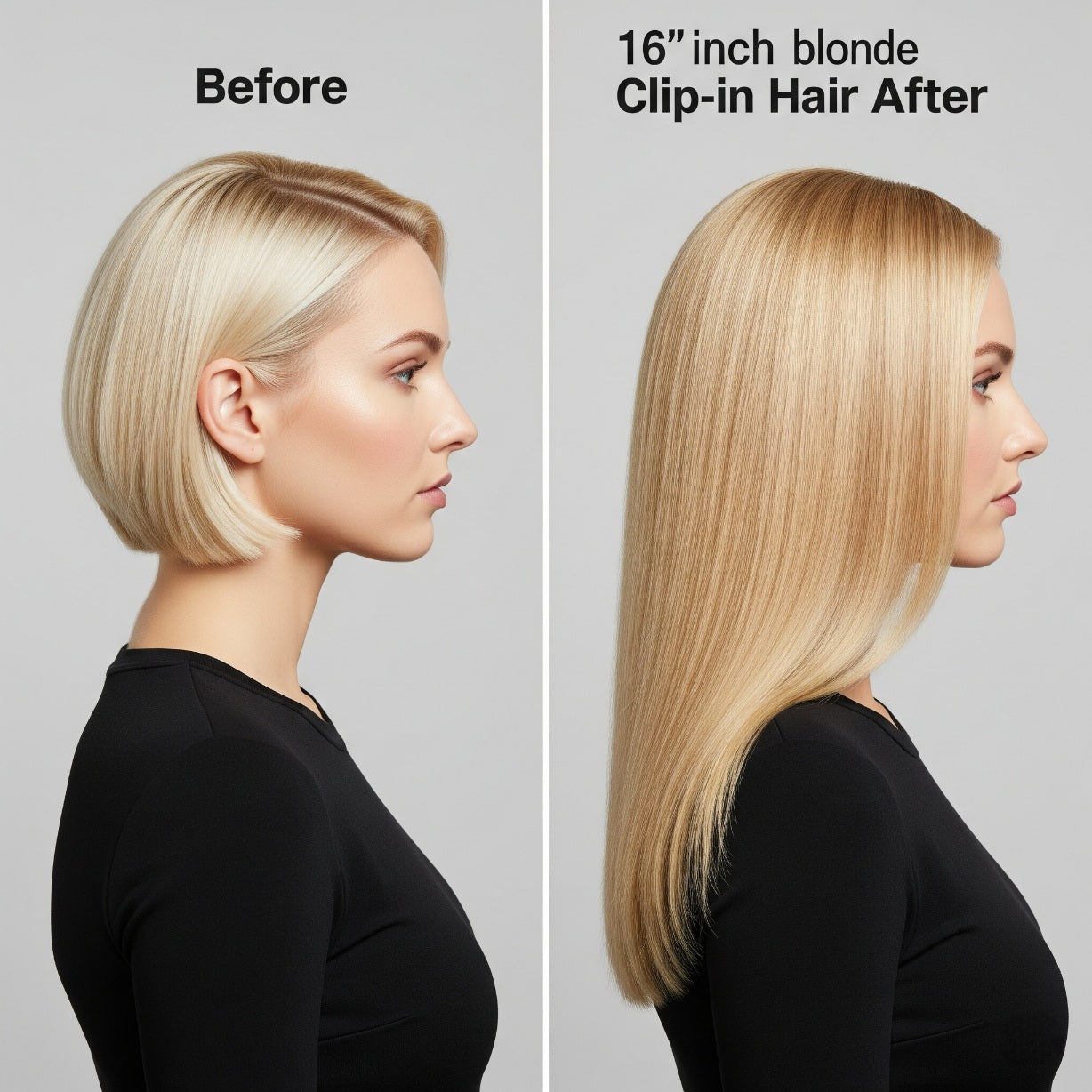 16-Inch Human Hair Clip-In Extensions | Shop All Colors