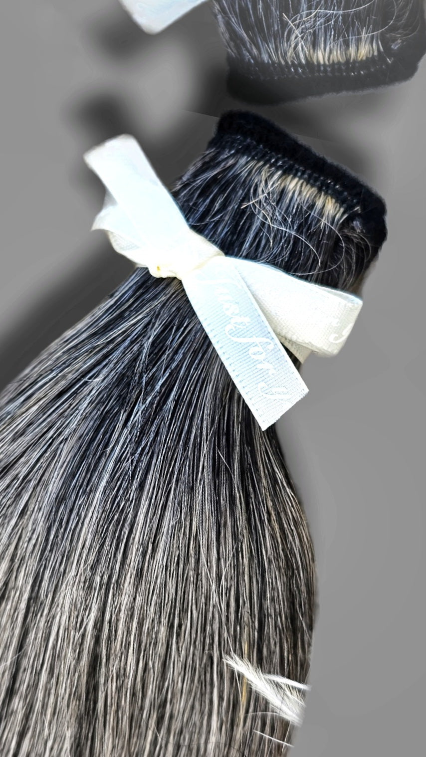 Ponytail Extensions Silver Grey