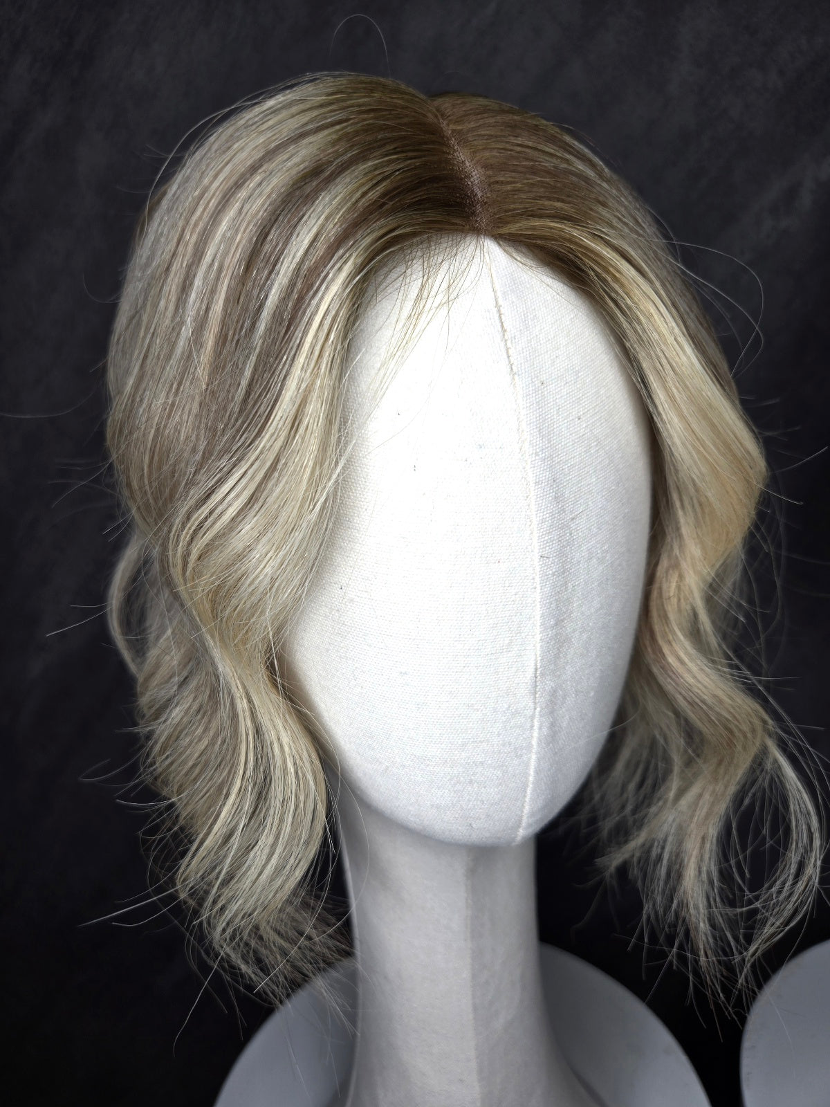 Amelia Silk Top Hair Topper Australia: Highlighted Blonde & Brown