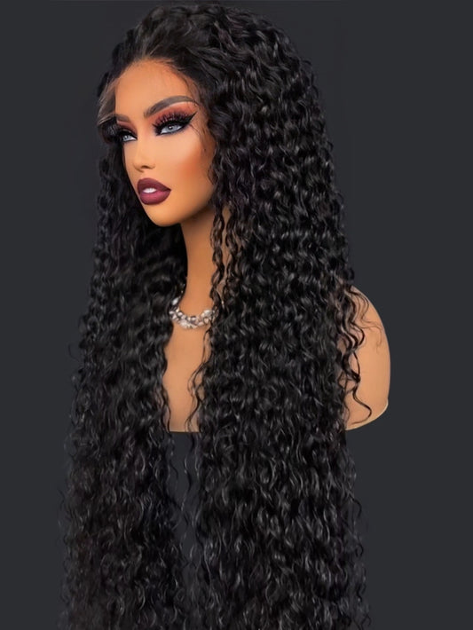 Solange - Dark Deep Wave Lace Front Wig | Voluminous & Natural