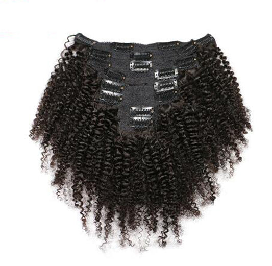 Afro Kinky Curly Clip In Hair Extensions