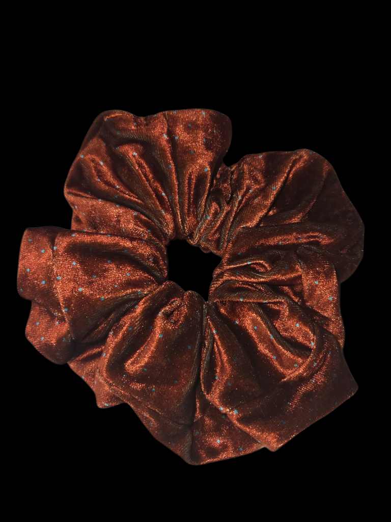 Oversized Velvet Polka Dot Scrunchies | Anti-Breakage AU