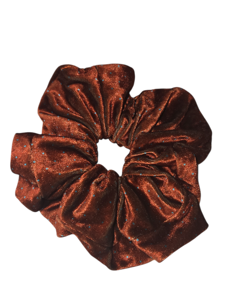Oversized Velvet Polka Dot Scrunchies | Anti-Breakage AU