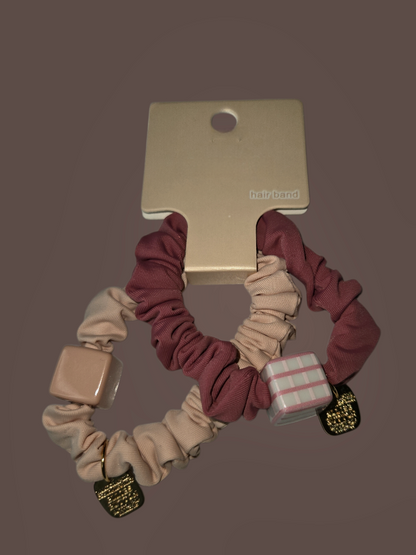 Anti-Breakage Charm Scrunchies | Decorative Fabric Hair Ties AU