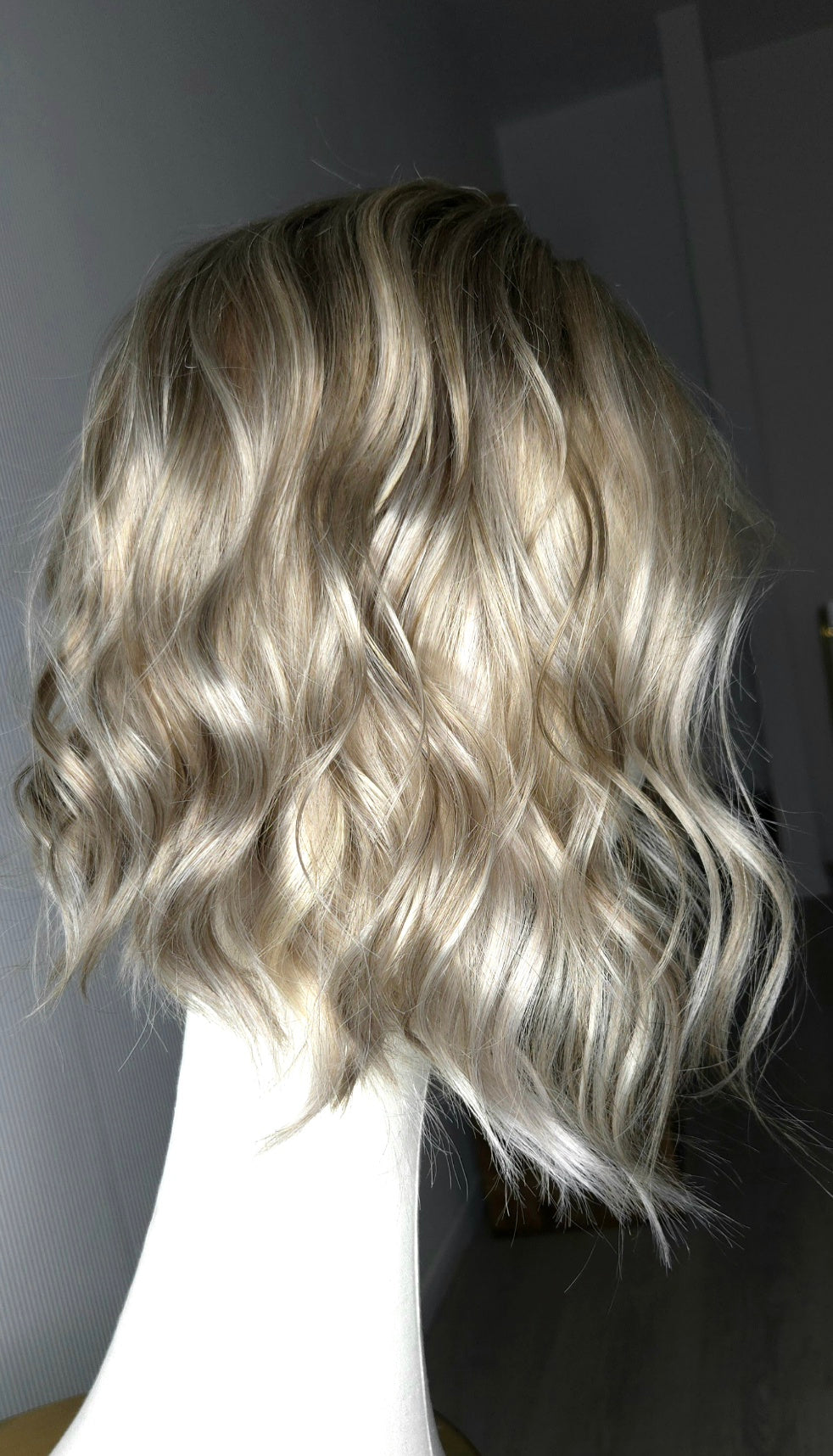 Brigitte - Premium French Blonde Balayage Human Hair Bob Wig