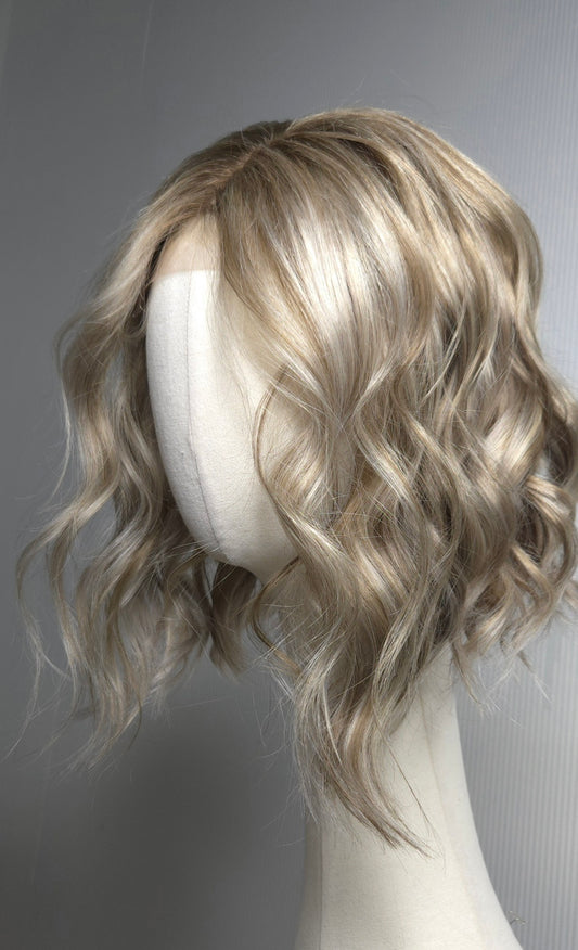 Brigitte - Premium French Blonde Balayage Human Hair Bob Wig