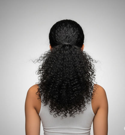 Afro Kinky Curly Ponytail Extension | Water Wave & Kinky Coily