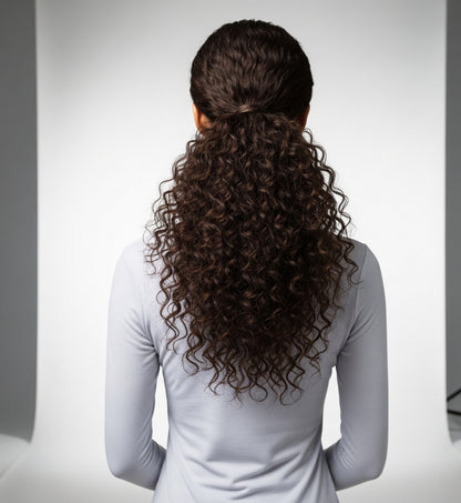 Afro Kinky Curly Ponytail Extension | Water Wave & Kinky Coily