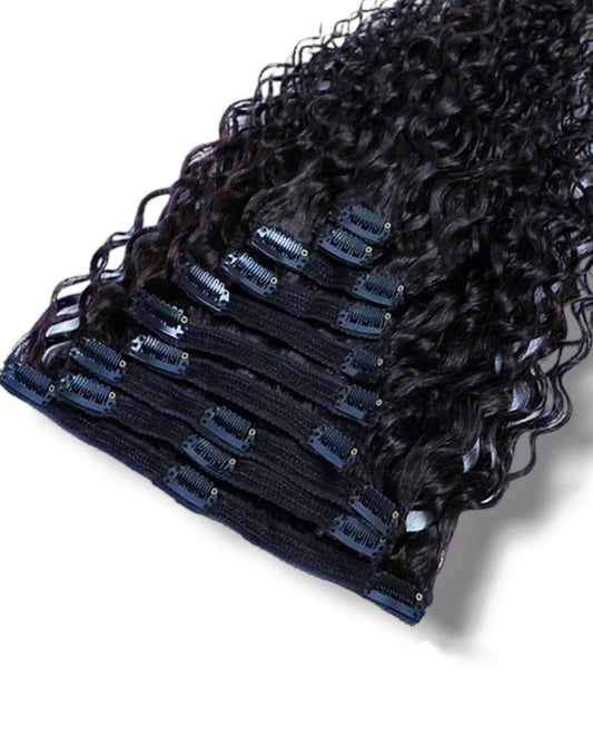 Italian Wave clip in hair Extensions