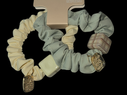 Anti-Breakage Charm Scrunchies | Decorative Fabric Hair Ties AU