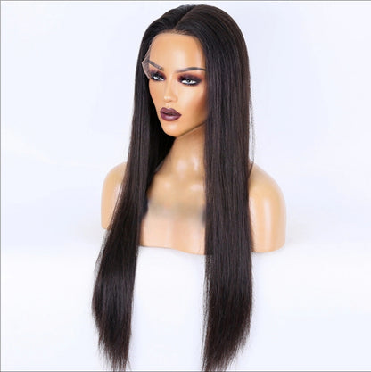 Velours Mystère - Luxurious Chocolate Brown Straight Lace Front Wig