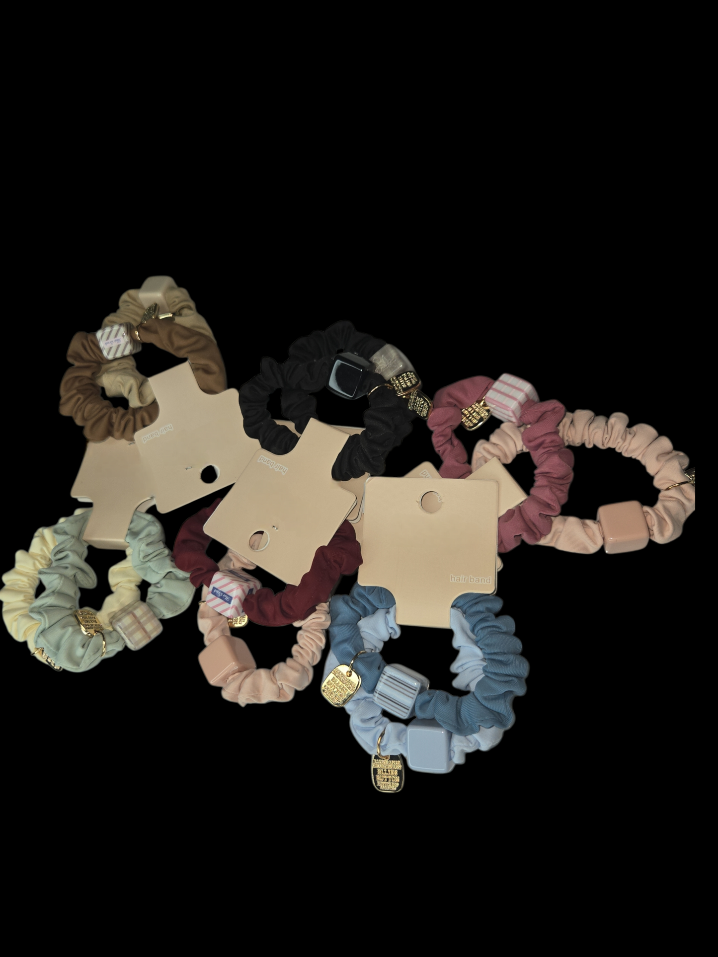 Anti-Breakage Charm Scrunchies | Decorative Fabric Hair Ties AU