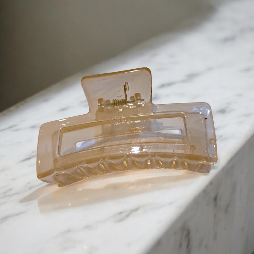 Large Rectangular Claw Clips | Translucent Non-Slip Jaws AU