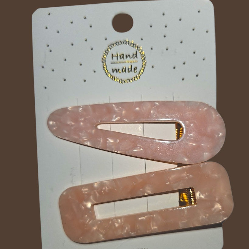 Handcrafted Resin Hair Clip Set (2-Pack) | Elite Hair Australia