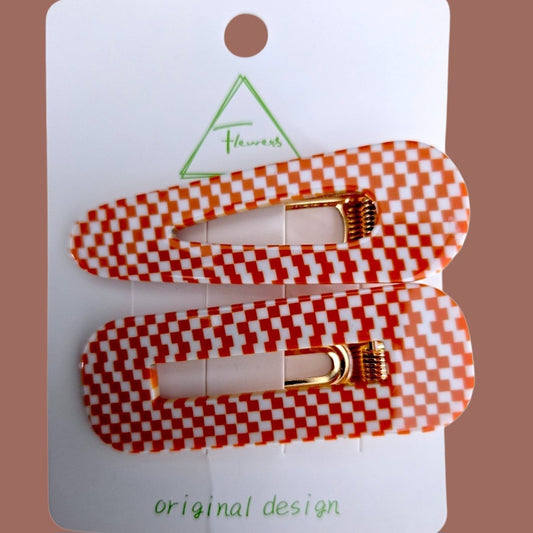Handcrafted Resin Hair Clip Set (2-Pack) | Elite Hair Australia