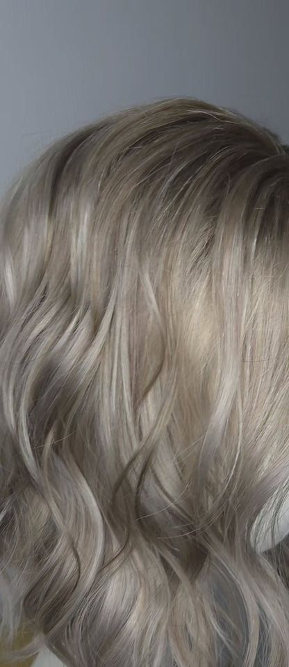 Brigitte - Premium French Blonde Balayage Human Hair Bob Wig