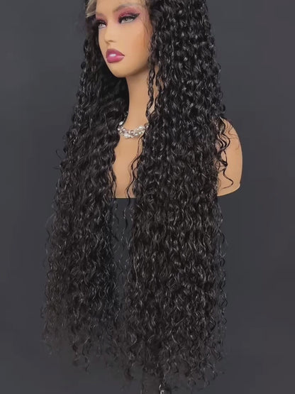 Solange - Dark Deep Wave Lace Front Wig | Voluminous & Natural
